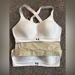 Set Of 3 Under Armour UA Women's Sports Bra Continuum Mid Size Large